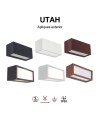 UTAH * APLIQUE EXTERIOR GRIS OSCURO  IP65 - 1L*E27
